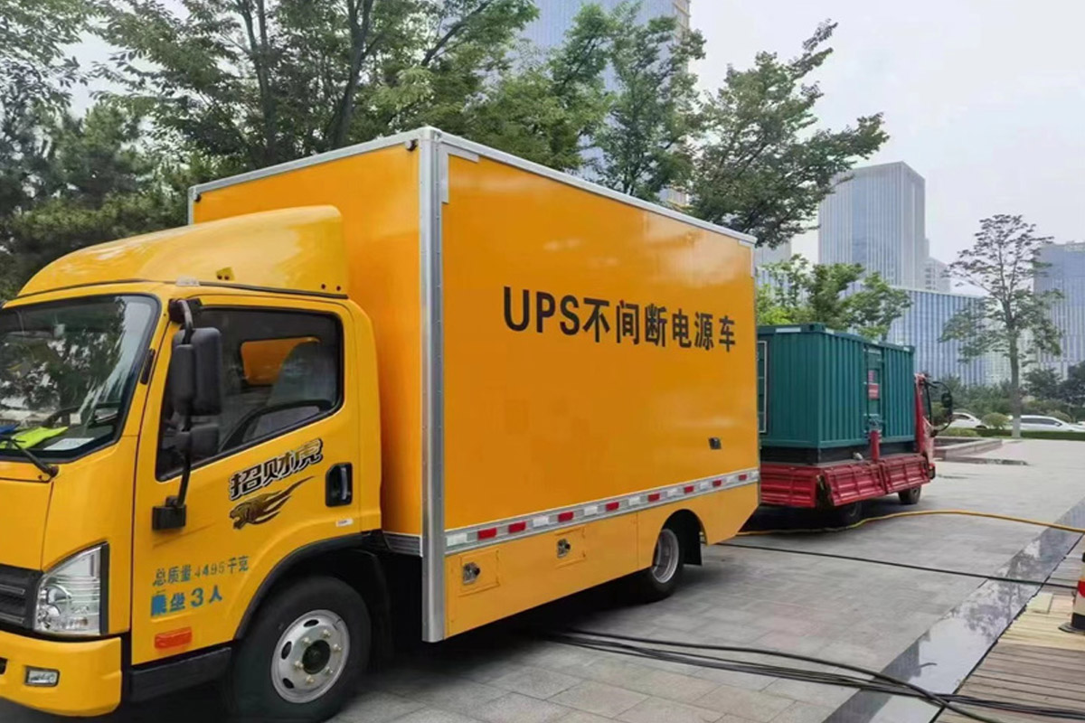 罗源发电机租赁施工现场