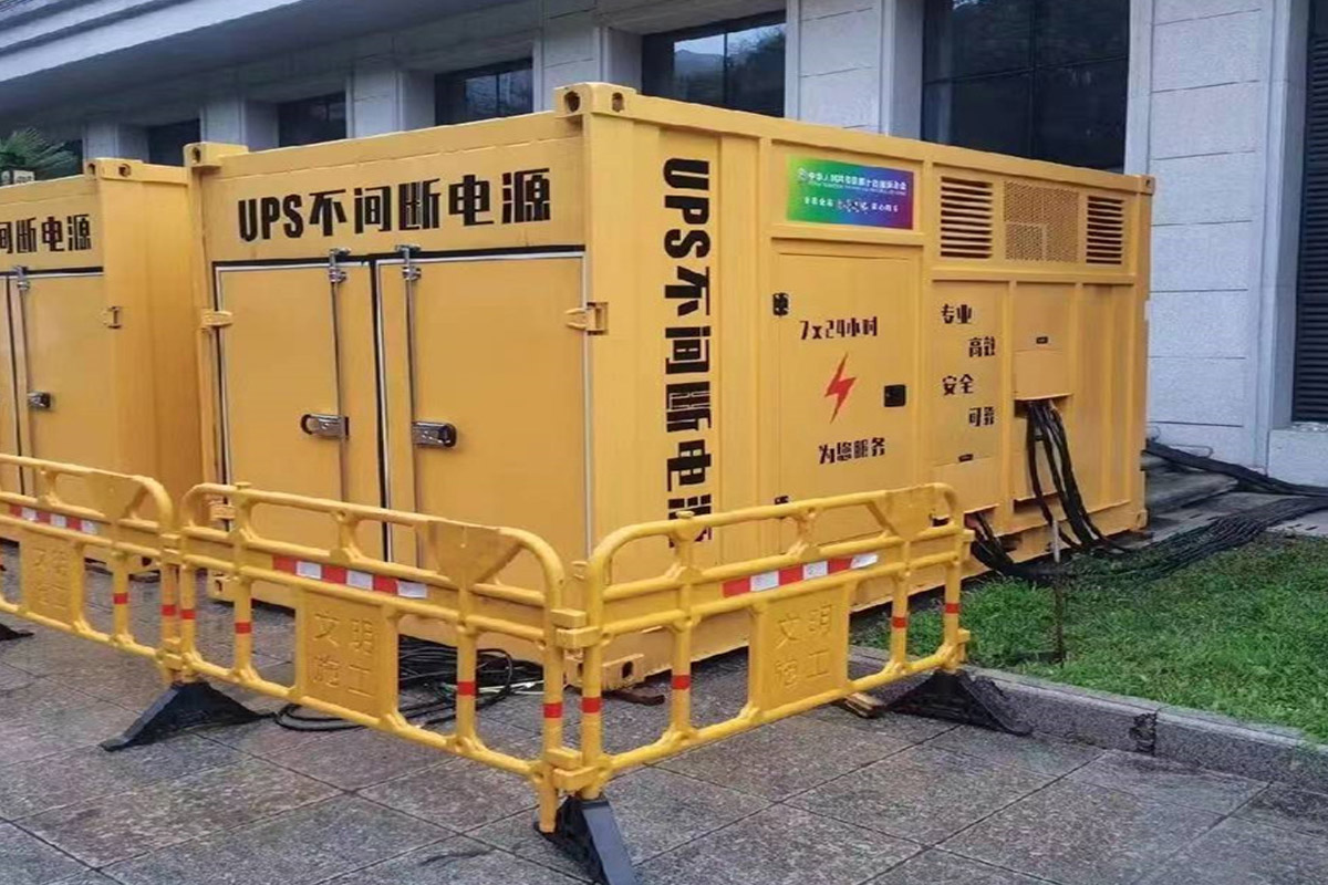 罗源发电机租赁施工现场